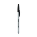 Pens | Universal UNV27410 Medium 1 mm Stick Ballpoint Pen - Black Ink, Gray/Black Barrel (1 Dozen) image number 0