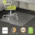 Office Chair Mats | Deflecto CM13142 36 x 48 DuraMat Moderate Use Rectangular Chair Mat for Low Pile Carpet - Clear image number 4
