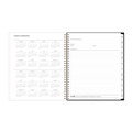 Notebooks & Pads | Blue Sky 110216 10 in. x 8 in. 12-Month (Jan-Dec 2026) Baccara Dark Monthly Planner - Gray/Black/Gold Cover image number 3