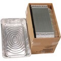 Food Trays, Containers, and Lids | Pactiv Corp. Y6050XH 19.6 x 11.6 3.4 in. Full-Size Deep Aluminum Steam Table Pan (40/Carton) image number 4