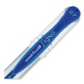 Pens | uni-ball 65451 Signo GRIP 0.7 mm Stick Gel Pen - Blue Ink/Clear/Blue/Silver Barrel/Medium (1-Dozen) image number 4