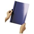 Sheet Protectors | Durable 220307 DuraClip Report Cover - Clear/Dark Blue (25/Box) image number 2