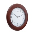 Back to School Sale | Universal UNV10414 12-3/4 in. Round Wood Clock - Cherry image number 2