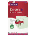 File Folders | Smead 20003 1 in. Expansion 2 Fasteners Legal Size Recycled Pressboard Fastener Folders - Gray-Green Exterior (25/Box) image number 2