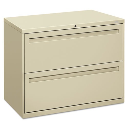Office Filing Cabinets & Shelves | HON H782.L.L Brigade 700 Series Two-Drawer 36 in. x 18 in. x 28 in. Lateral File Cabinet - Putty image number 0