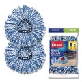 Mops | O-Cedar 172092CT Rinse Clean Microfiber Refill Custom Size for Rinse Clean Mop System - Blue/White (6 Packs/Carton) image number 0