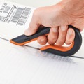 Box Cutters & Utility Knives | slice 10400 1.29 in. Carbon Steel Blade 7 in. Nylon Handle Replaceable Double Sided Box Cutters - Gray/Orange image number 4
