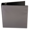 Binders | Universal UNV20747 11 in. x 8.5 in. 3 in. Capacity 3-Slant D-Ring View Binder - Black image number 4