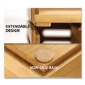 File Folders | Officemate 71007 Bamboo Rotary Organizer 9 Compartments 8.85 x 8.82 x 7.4 Brown Bamboo image number 3