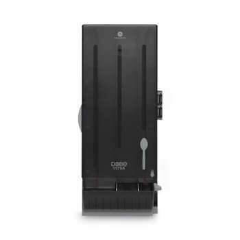 KITCHEN | Dixie SSSD120 SmartStock 10 in. x 8.75 in. x 24.75 in. Utensil Spoon Dispenser - Translucent Black (1/Carton)