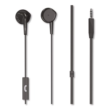  | Maxell 199846 EB95 Wired Earbuds with Mic, Black