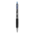 Pens | uni-ball 33951 Medium 0.7 mm Blue Ink Signo 207 Gel Pen Retractable - Smoke/Black/Blue Barrel (1 Dozen) image number 1