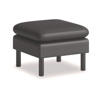 OTTOMANS | HON HVLVLOT.BLK01 23 in. x 23 in. x 17.5 in. Parkwyn Series Ottoman - Black