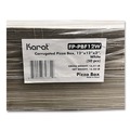 Food Trays, Containers, and Lids | Karat FP-PBF12W 12 in. x 12 in. x 1.97 in. Corrugated Paper Boxes - White/Brown (50/Bundle) image number 6