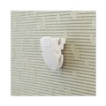 Desk Shelves | Advantus 75342 40 Sheet Capacity Wall Clips for Fabric Panels - White (50/Box) image number 3
