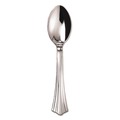 Cutlery | WNA WNA 620155 6 1/4 in. Reflections Design Heavyweight Plastic Spoons - Silver (600/Carton) image number 1