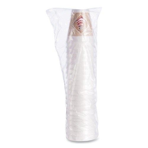 Just Launched | Dart 12X16G 12 oz. Cafe G Foam Hot/Cold Cups - White/Brown/Red (1000/Carton) image number 0