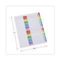 Dividers & Tabs | Universal UNV24814 11 in. x 8.5 in. 31-Tab 1 to 31 Deluxe Table of Contents Dividers for Printers - White (1 Set) image number 2