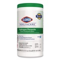 Hand Wipes | Clorox Healthcare 30824 9 in. x 6.75 in. Hydrogen Peroxide Cleaner Disinfectant Wipes - Unscented (95/Canister, 6 Canisters/Carton) image number 2