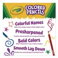 Pencils | Crayola 684024 3.3 millimeter 2B Long-Length Colored Pencil - Assorted Lead and Barrel Colors (1-Set) image number 8