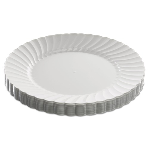 Bowls and Plates | WNA WNA RSCW91512W 9 in. Diameter Plates Classicware Plastic Dinnerware - White (180/Carton) image number 0