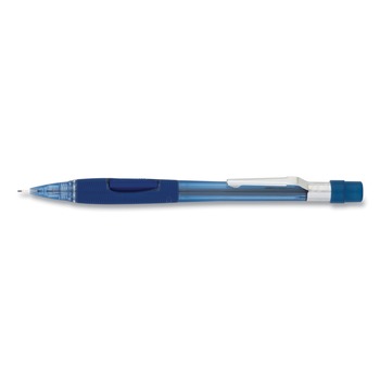 JUST LAUNCHED | Pentel PD347TC Quicker Clicker HB (#2.5) 0.7 mm Mechanical Pencil Black Lead - Transparent Blue Barrel