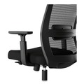 Office Chairs | Alera ALEAD41BME17 18.15 in. to 21.89 in. Seat Height Supports 275 lbs. Ashdale Ergonomic Fabric Swivel Task Chair - Black Seat/Back, Silver Base image number 4