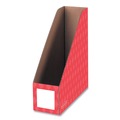 Office Filing Cabinets & Shelves | Bankers Box 3381901 4.25 in. x 11.38 in. x 12.88 in. Extra-Wide Cardboard Magazine File - Assorted (6/Pack) image number 4