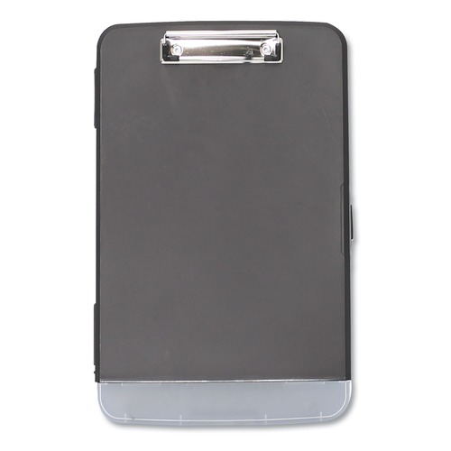 Clipboards | Universal UNV40319 1/2 in. Capacity Storage Clipboard with Pen Compartment - Black image number 0