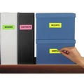 Labels | Avery 06479 1 in. x 2.63 in. High-Vis Removable Laser/Inkjet ID Labels with Sure Feed - Assorted Neon (360/Pack) image number 3