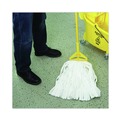  | Boardwalk BWK8002 Enviro Clean Looped Mop Head With Tailband - Medium, White (12/Carton) image number 8