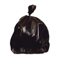 Trash Bags | Heritage X8647AK Low Density 56 Gallon 1.5 mil 43 in. x 47 in. Can Liners - Black (100/Carton) image number 1