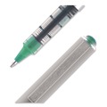 Back to School Sale | uni-ball 60386 Fine 0.7 mm VISION Stick Roller Ball Pen - Green Ink, Silver/Green/Clear Barrel (1-Dozen) image number 1