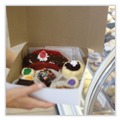 Food Trays, Containers, and Lids | SCT 1585 12 in. x 12 in. x 4 in. Paper Standard Bakery Boxes - White (100/Carton) image number 1