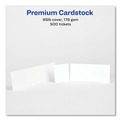 Labels | Avery 16795 65 lbs. Cover Weight 8.5 in. x 11 in. 97 Bright Printable Tickets with Tear-Away Stubs - White (10 Tickets/Sheet, 50 Sheets/Pack) image number 3