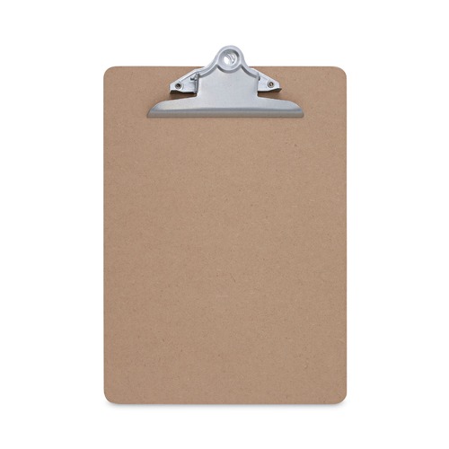 Clipboards | Universal UNV40304VP 1.25 in. Clip Capacity 8.5 in. x 11 in. Hardboard Clipboard - Brown (3/Pack) image number 0