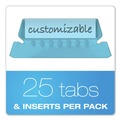 File Folders | Pendaflex 42 BLU 2 in. Wide 1/5-Cut Transparent Colored Tabs for Hanging File Folders - Blue (25/Pack) image number 6