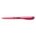 Highlighters | BIC BL11 PNK Brite Liner Chisel Tip Highlighter - Fluorescent Pink Ink/Pink/Black Barrel (1-Dozen) image number 3