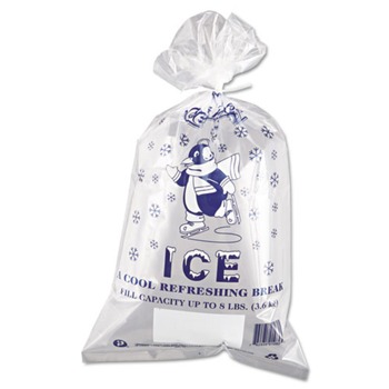Inteplast Group IC1120-TT 1.5 mil. 11 in. x 20 in. Ice Bags - Clear (1000/Carton)