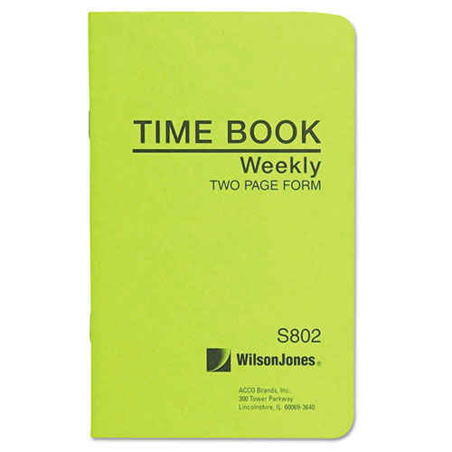 Notebooks & Pads | Wilson Jones WS802A 36 Forms Total 13.5 in. x 4.13 in. One-Part (No Copies) Foreman's Time Book image number 0