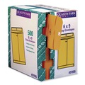 Envelopes & Mailers | Quality Park QUA37555 6 in. x 9 in. #55 Square Flap Clasp/Gummed Closure Clasp Envelope - Brown Kraft (500/Carton) image number 2
