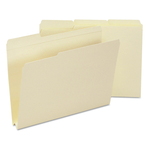 File Folders | Smead 10405 1.5 in. Expansion 1/3-Cut Tab Expandable Heavyweight File Folders - Letter Size/Manila (50/Box) image number 0