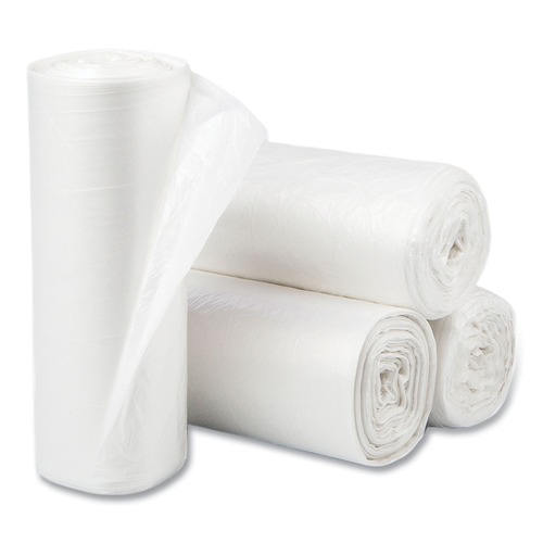 Just Launched | Inteplast Group S386012N 60 Gallon 12 mic 38 in. x 60 in. High-Density Commercial Can Liners - Clear (200/Carton) image number 0