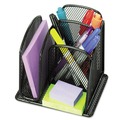 Just Launched | Safco 3250BL Onyx 6 in. x 5.25 in. x 5.25 in. 3-Compartment Mini Organizer - Black image number 0