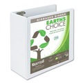 File Folders | Samsill 18907 3 Rings 5 in. Capacity 11 in. x 8.5 in. Earth's Choice Plant-Based Round Ring View Binder - White image number 0