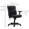Office Chairs | Alera ALEHH42B19 Harthope Leather Task Chair Supports Up to 275 lbs. - Black image number 6