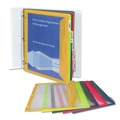 Sheet Protectors | C-Line 06650 9.88 in. x 11.38 in. Binder Pocket with Write-On Index Tabs - Assorted (5/Set) image number 0
