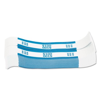  | Pap-R Products 400100 100 Dollars in Dollar Bills Currency Straps - Blue (1000/Pack)