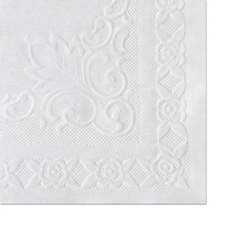 Hoffmaster 601SE1014 10 in. x 14 in. Classic Embossed Paper Placemats - White (1000/Carton)
