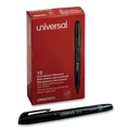 Permanent Markers | Universal UNV07071 Fine Bullet Tip Pen-Style Permanent Marker - Black (1 Dozen) image number 0